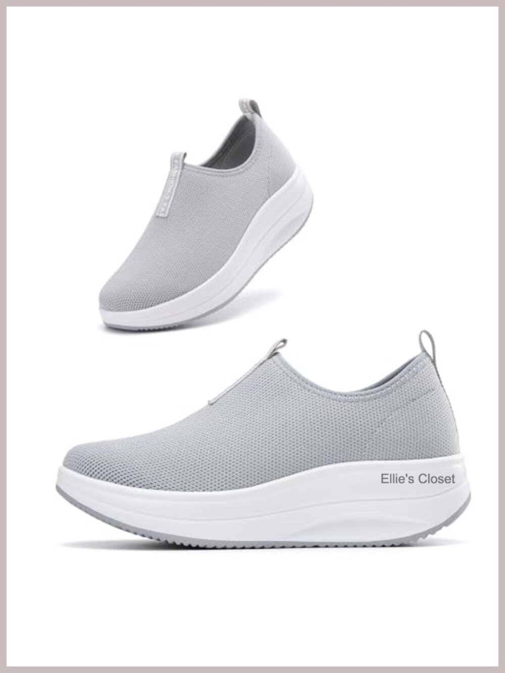Women's Platform Loafers Slip On Comfortable Lightweight Walking Shoes Cushioned